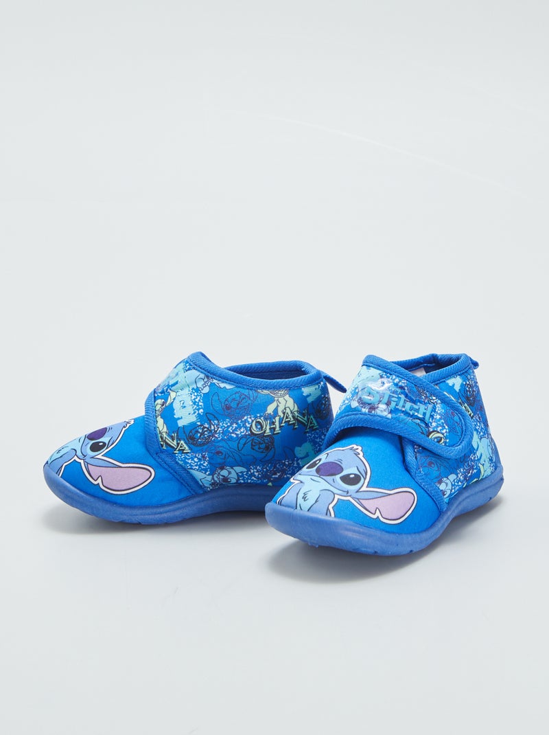 Chaussons montants 'Stitch' bleu - Kiabi