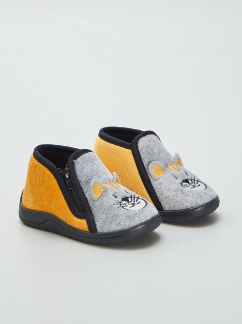 Chaussons montants zippés - Kiabi