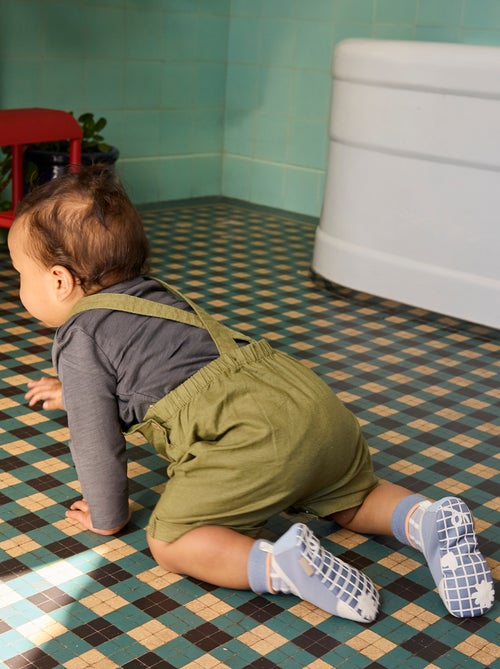 Chaussons motricité 2 '4 pattes' - Kitchoun - Kiabi