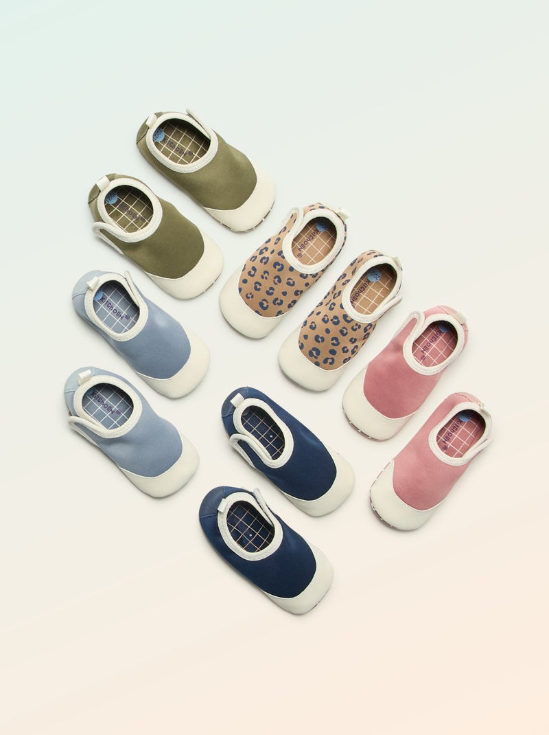 Chaussons motricité 2 '4 pattes' - Kitchoun Bleu - Kiabi