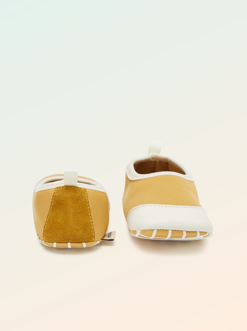Chaussons motricité 2 '4 pattes' - Kitchoun Jaune - Kiabi