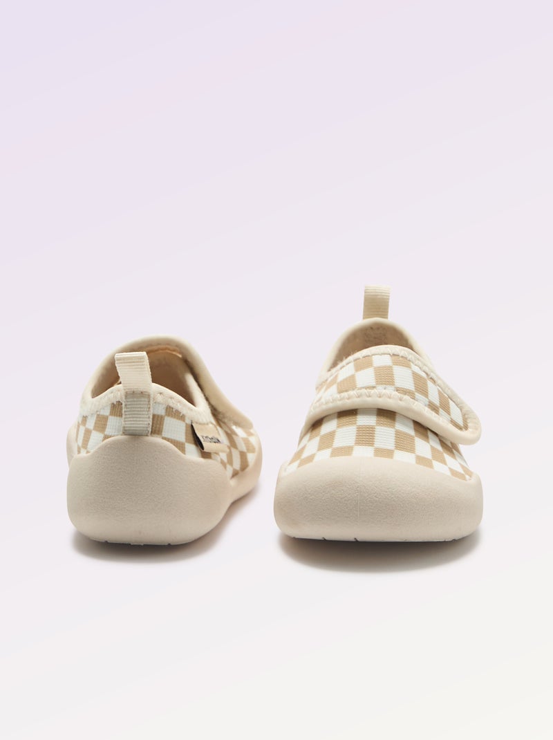 Chaussons motricité 3 '1ers pas' - Kitchoun Beige - Kiabi