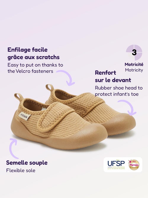 Chaussons motricité 3 '1ers pas' - Kitchoun - Kiabi