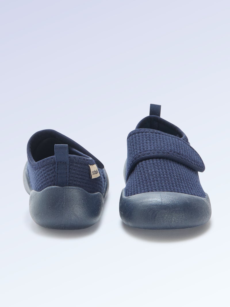 Chaussons motricité 4 'marcher' - Kitchoun Bleu - Kiabi