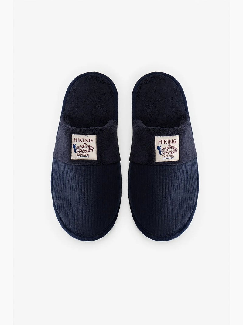 Chaussons mountain homme penti Bleu marine - Kiabi