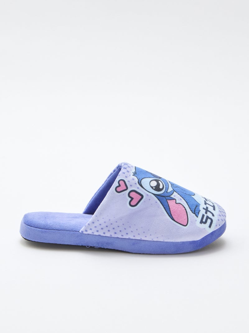 Chaussons mules 'Angel' 'Stitch' Bleu - Kiabi