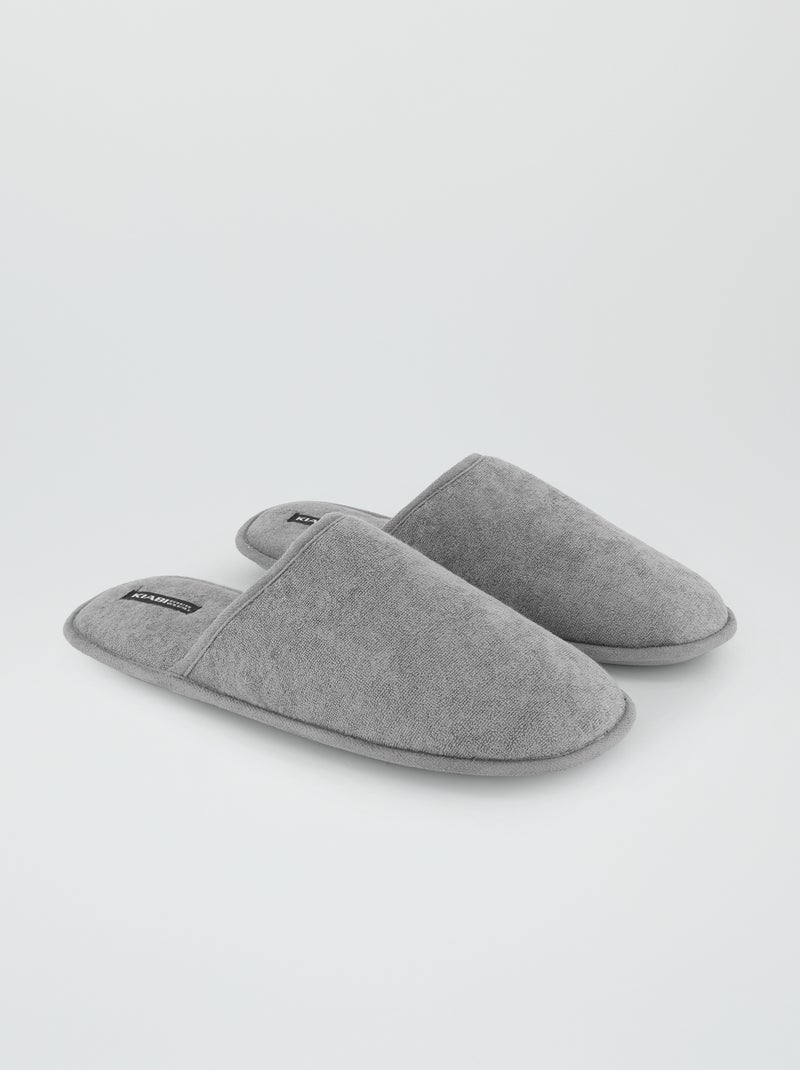 Chaussons mules beige - Kiabi