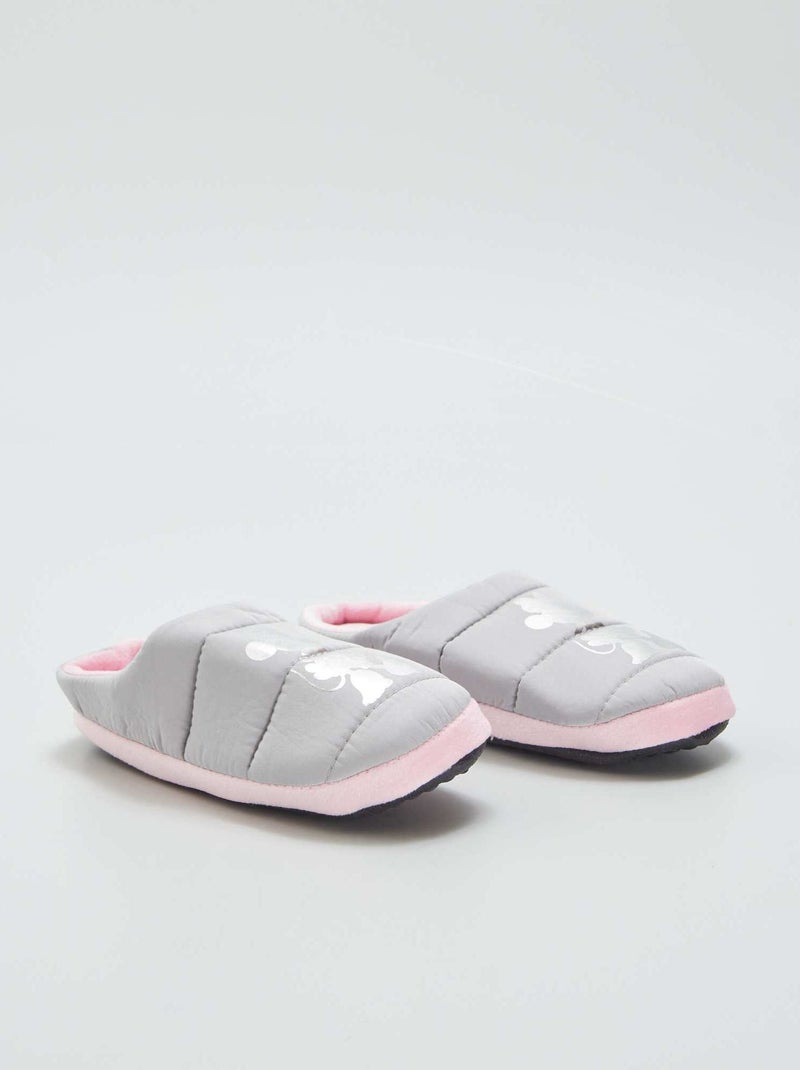 Chaussons mules 'Disney' Gris - Kiabi