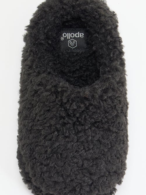 Chaussons mules effet moutonné - Kiabi