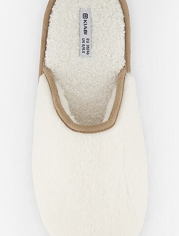 Chaussons mules fourrés