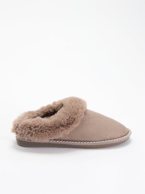 Chaussons mules fourrés - Kiabi Chaussons mules fourrés - Kiabi