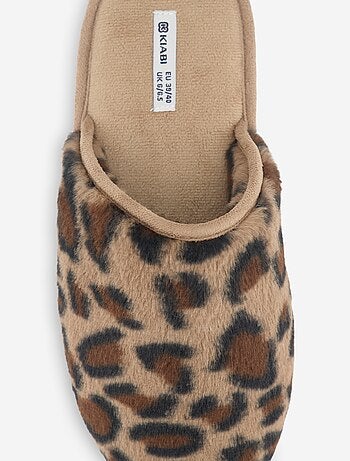 Chaussons mules fourrés