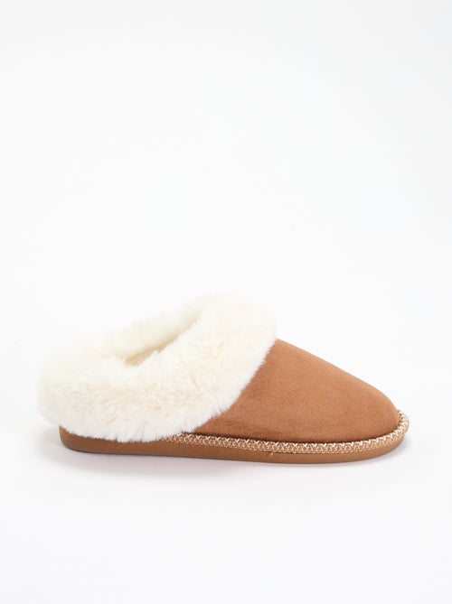 Chaussons mules fourrés - Kiabi Chaussons mules fourrés - Kiabi