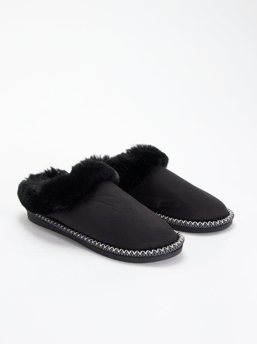 Chaussons mules fourrés - Kiabi Chaussons mules fourrés - Kiabi