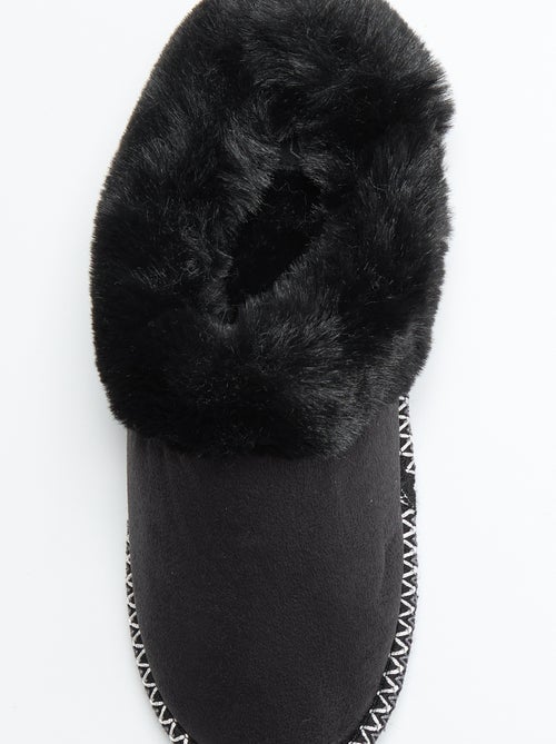 Chaussons mules fourrés - Kiabi Chaussons mules fourrés - Kiabi