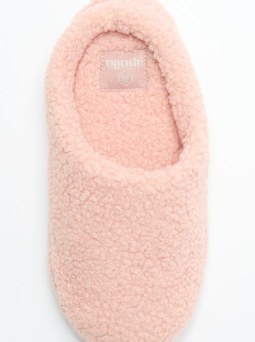 Chaussons mules moutonnés - Kiabi