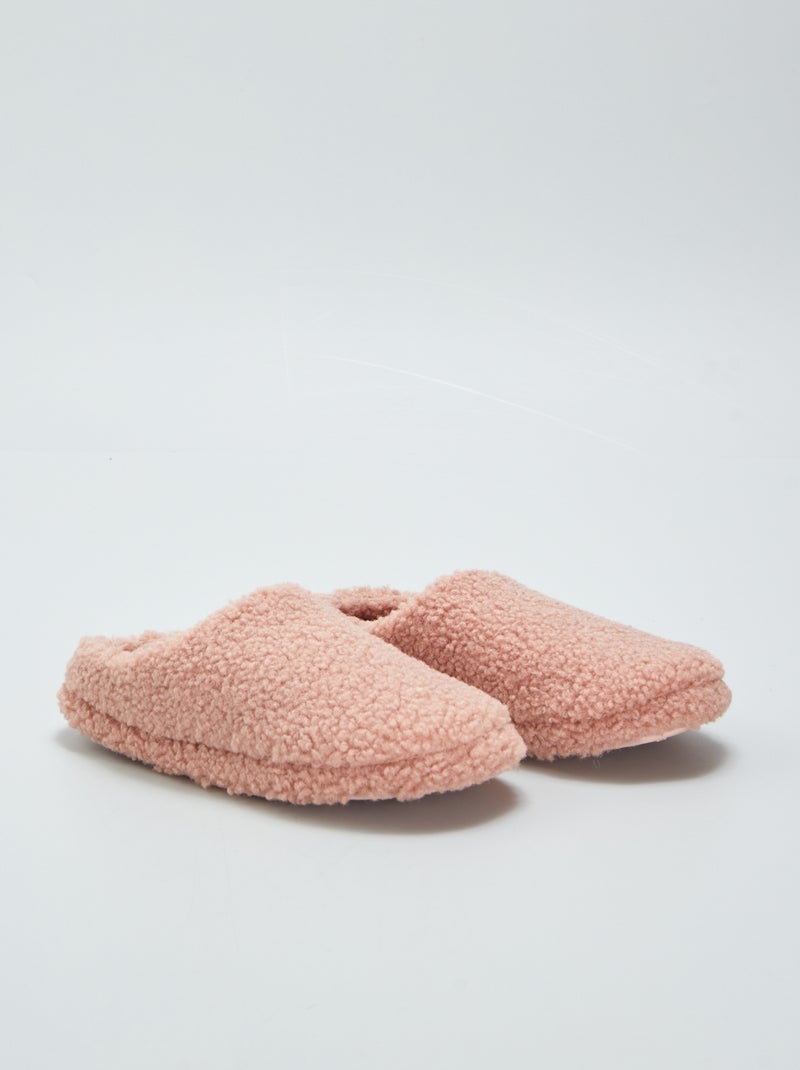 Chaussons mules Rose - Kiabi