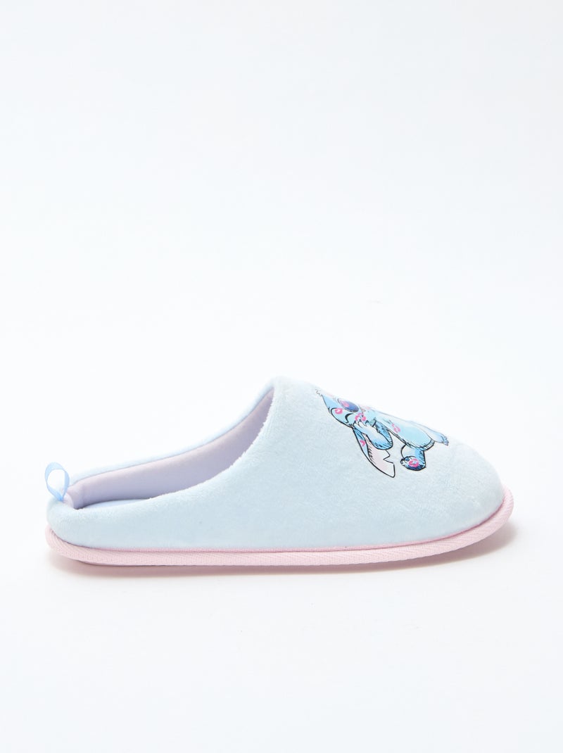 Chaussons mules 'Stitch' Bleu - Kiabi