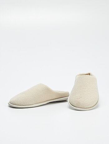 Chaussons mules unis