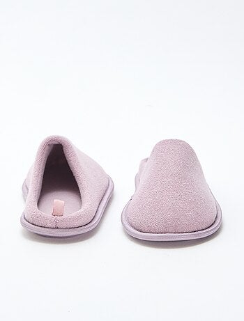 Chaussons mules unis