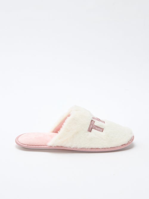 Chaussons pailletés 'the boss' - Kiabi