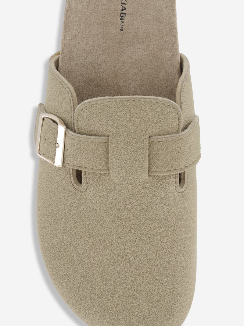 Chaussons sabot Beige - Kiabi