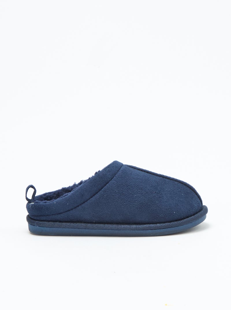 Chaussons sabot fourré Bleu - Kiabi