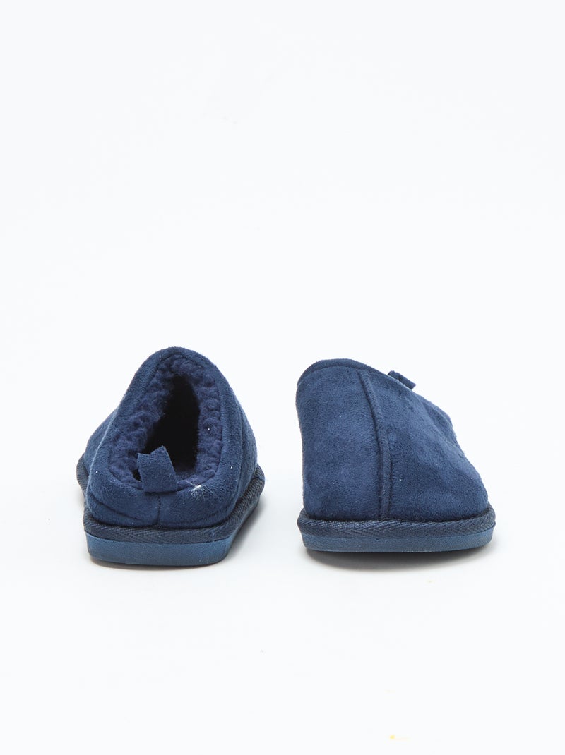 Chaussons sabot fourré Bleu - Kiabi