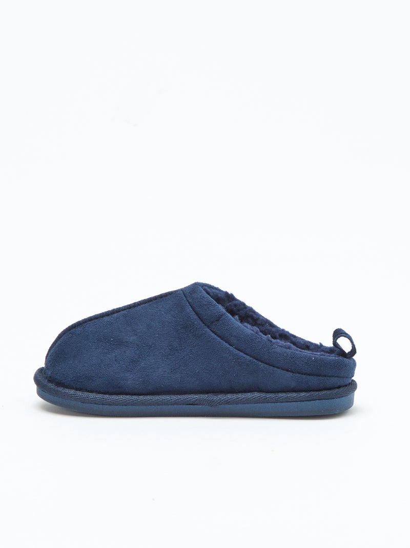 Chaussons sabot fourré Bleu - Kiabi