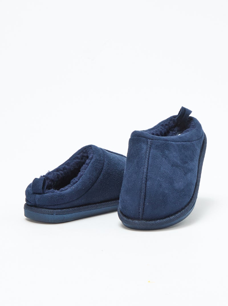 Chaussons sabot fourré Bleu - Kiabi