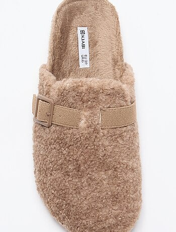 Chaussons sabots fourrés