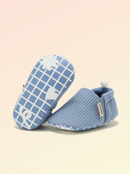 Chaussons souples avec élastiques motricité 1 - Kitchoun - Kiabi