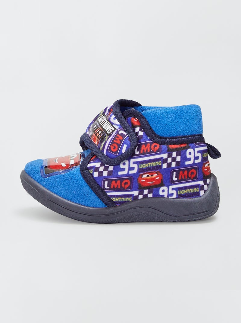 Chaussons velours 'Cars' bleu - Kiabi