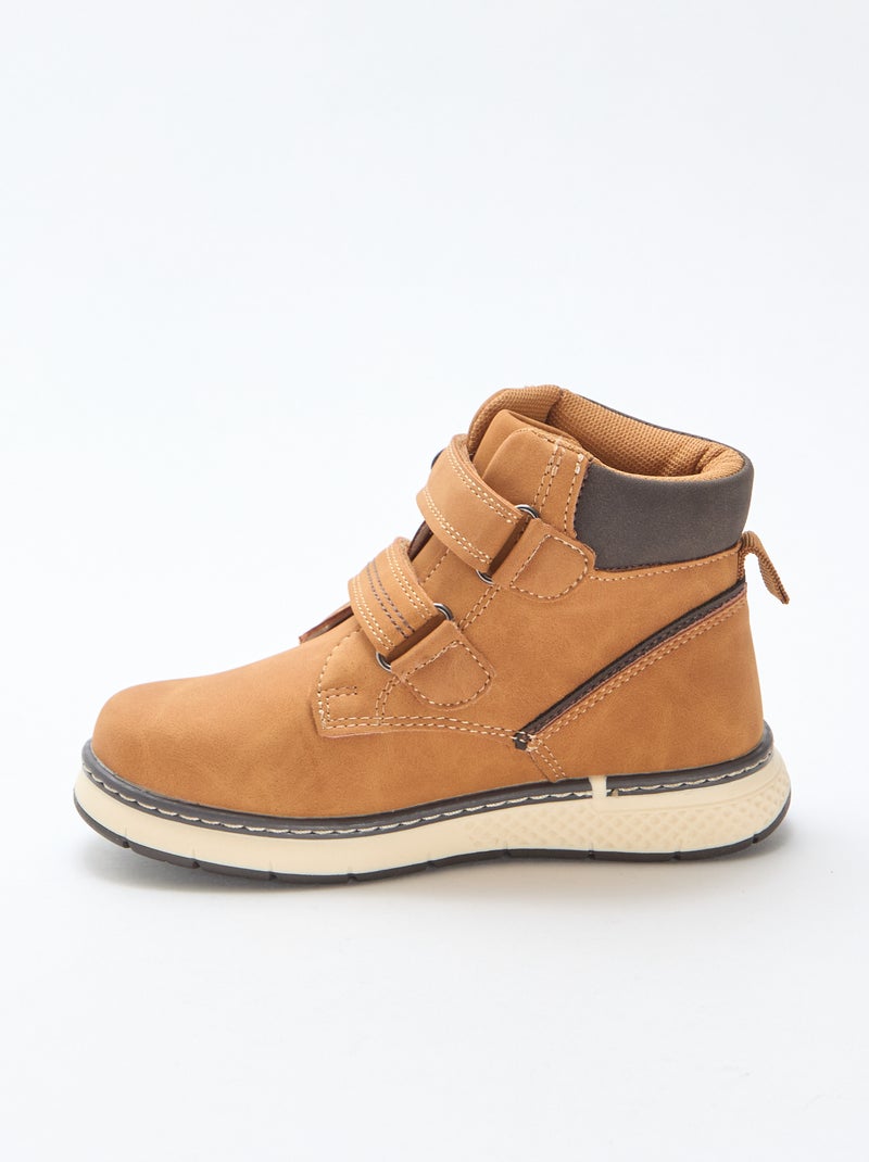 Chaussure à scratch 'Marfab' détaillée contrastante Marron - Kiabi