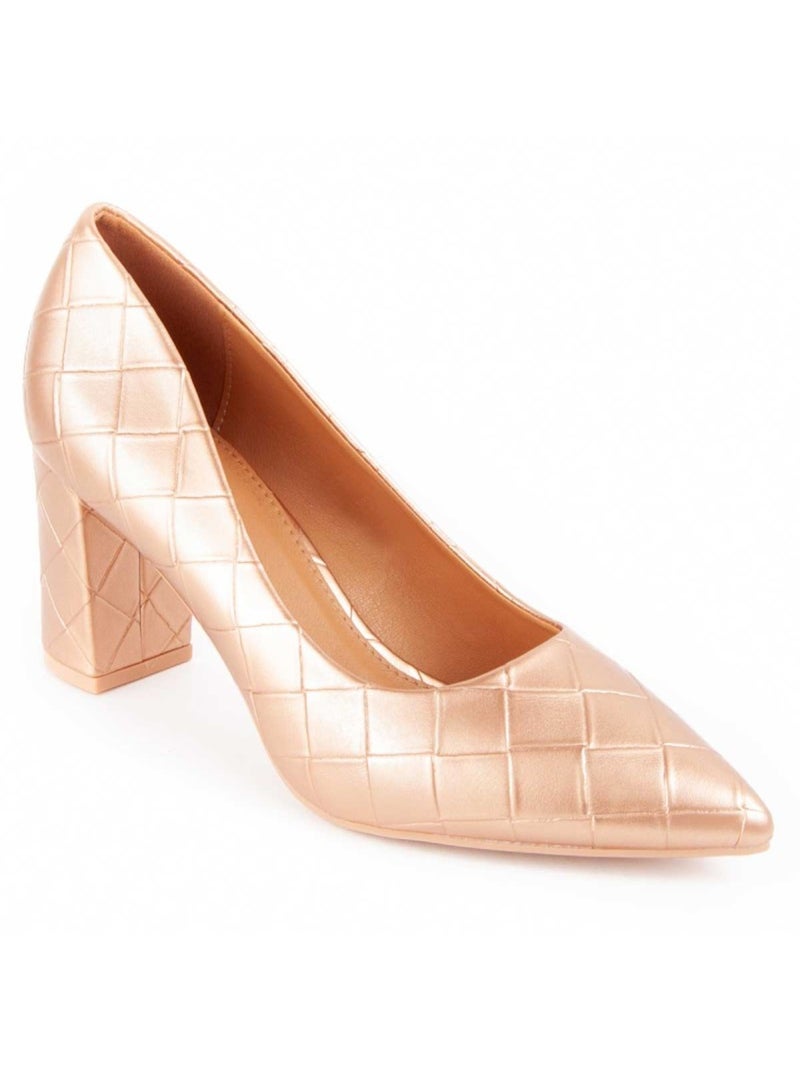 Chaussure à Talons Hauts Matériau Synthétique Montevita Doré/or - Kiabi