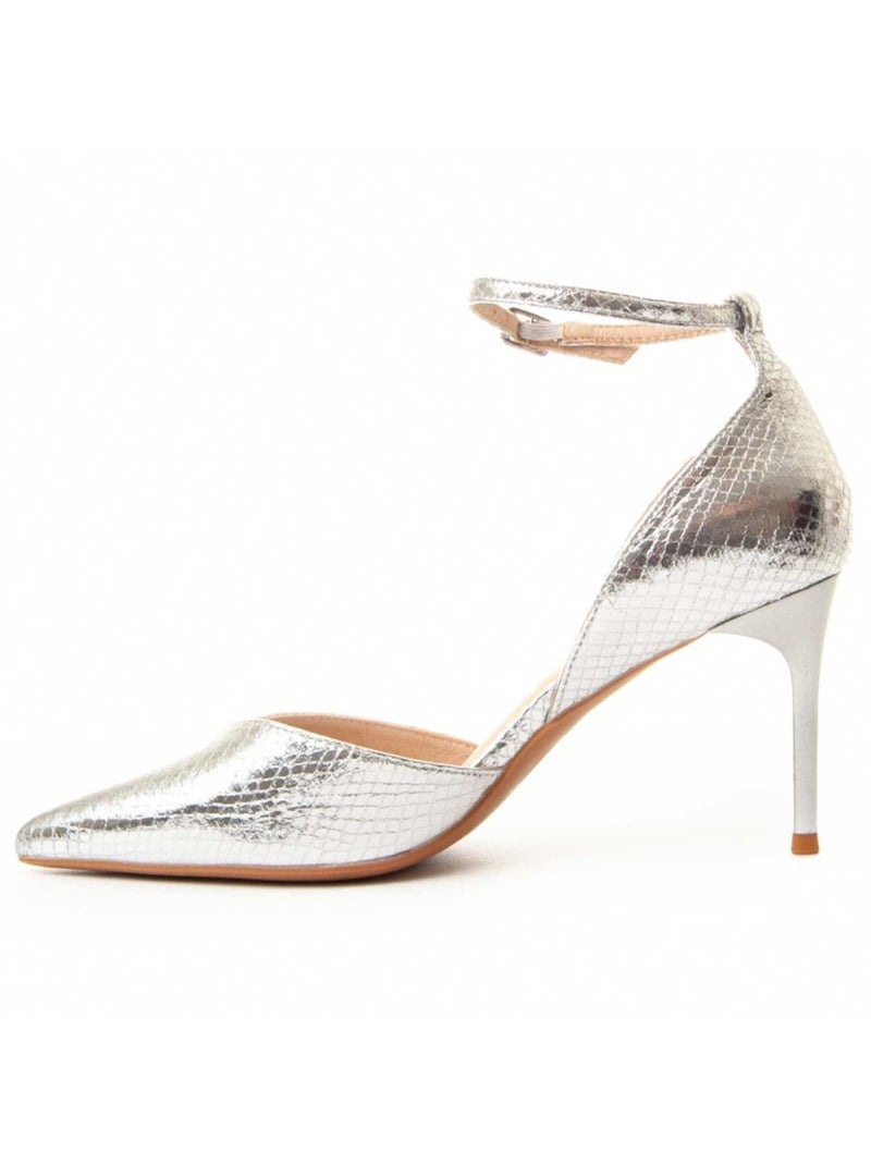Chaussure à Talons Hauts Matériel Synthétique Montevita Argent - Kiabi