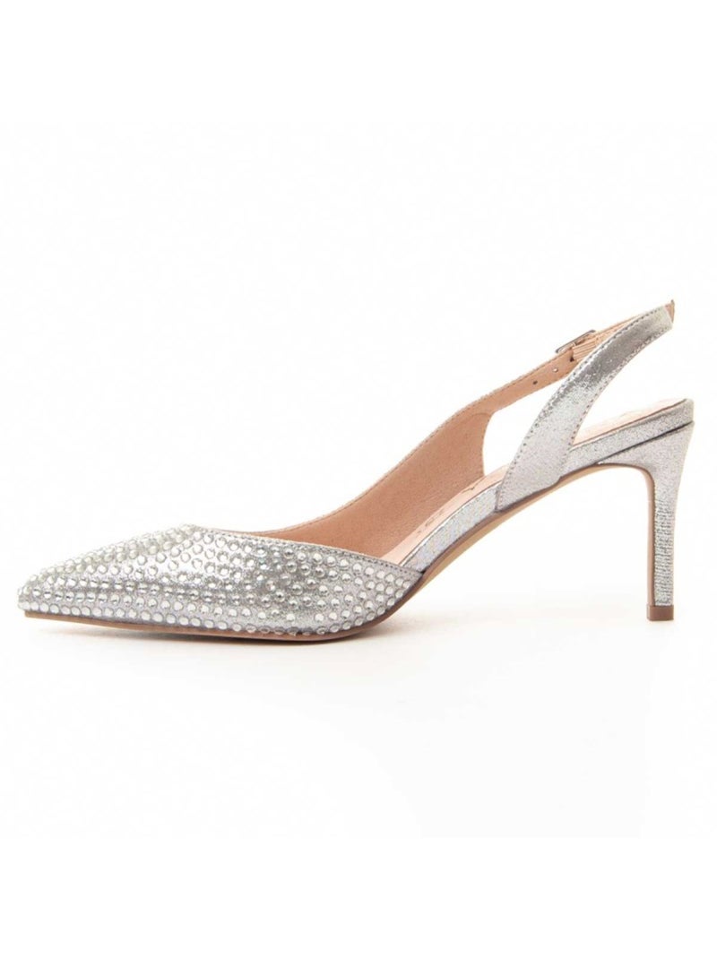 Chaussure à Talons Hauts Matériel Synthétique Montevita Argent - Kiabi
