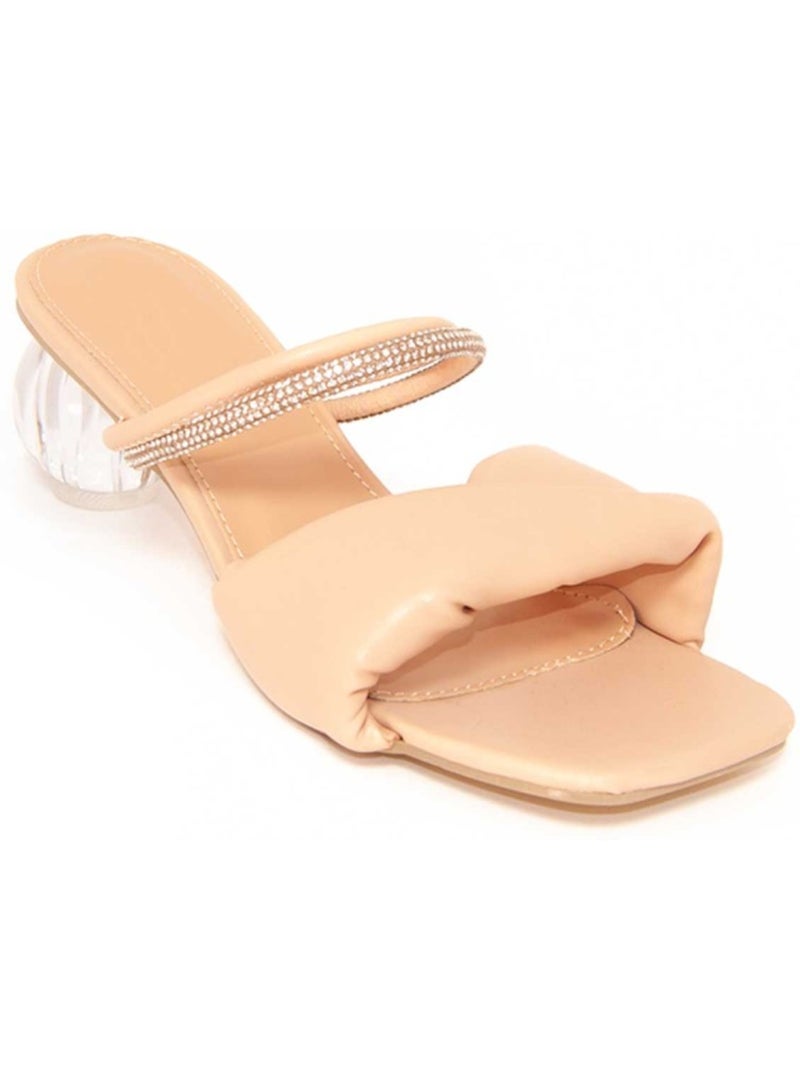 Chaussure à Talons Hauts Matériel Synthétique Montevita Beige - Kiabi