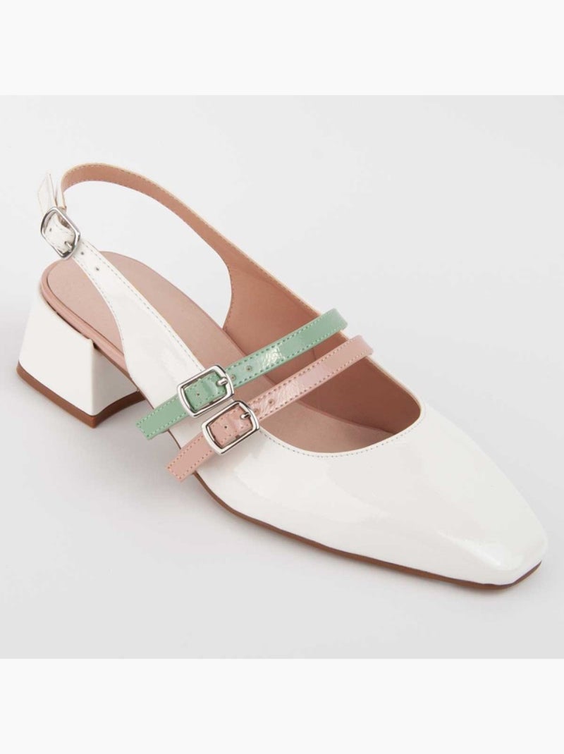 Chaussure à Talons Hauts Matériel Synthétique Montevita Blanc - Kiabi