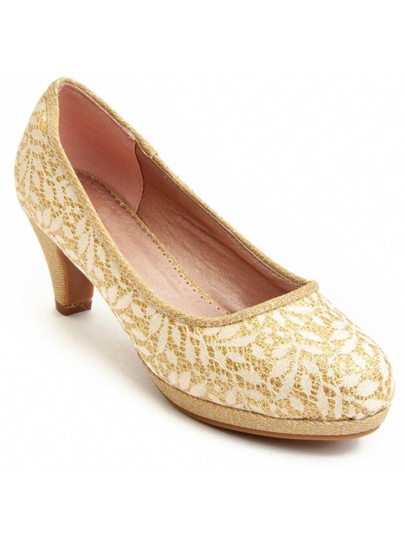 Chaussure à Talons Hauts Matériel Synthétique Montevita Doré/or - Kiabi