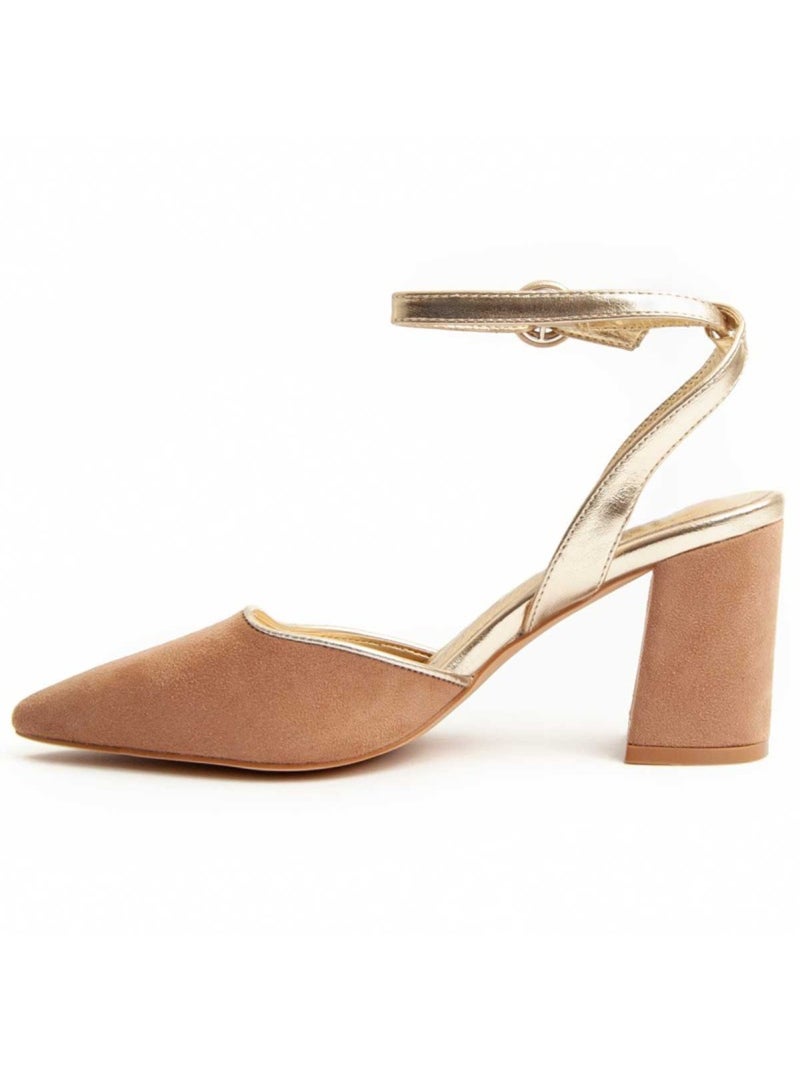 Chaussure à Talons Hauts Matériel Synthétique Montevita Marron - Kiabi