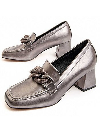Chaussure à Talons Hauts Matière Synthétique Et Textile Montevita