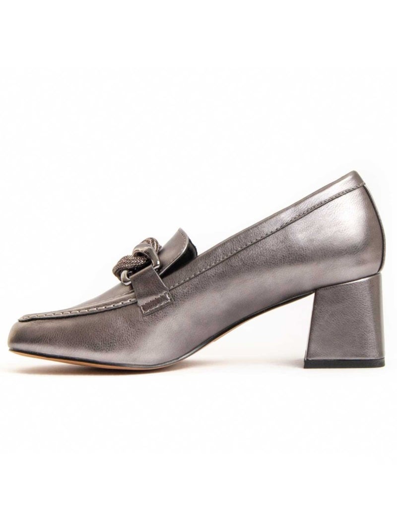 Chaussure à Talons Hauts Matière Synthétique Et Textile Montevita Gris - Kiabi