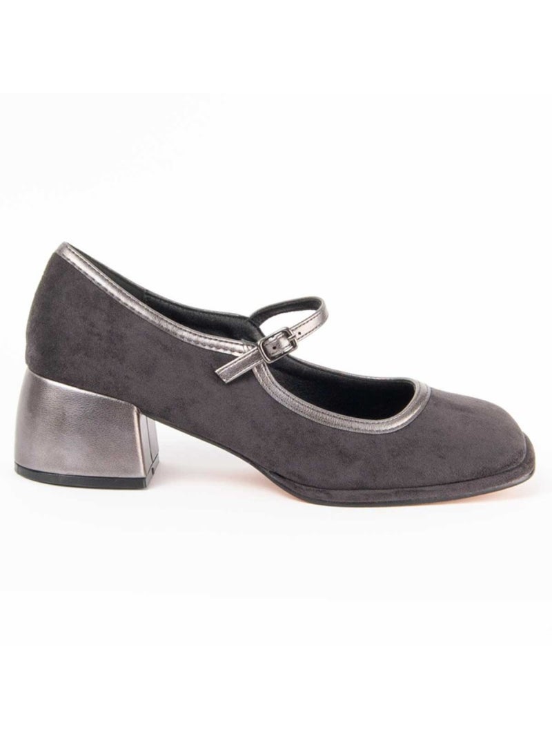 Chaussure à Talons Hauts Matière Synthétique Et Textile Montevita Gris - Kiabi