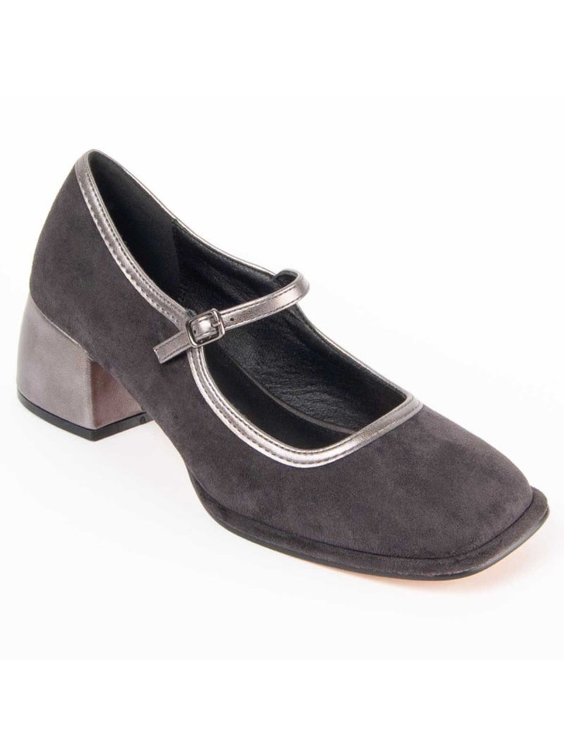 Chaussure à Talons Hauts Matière Synthétique Et Textile Montevita Gris - Kiabi