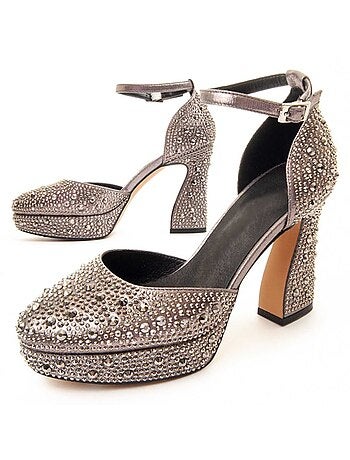 Chaussure à Talons Hauts Matière Synthétique Et Textile Montevita