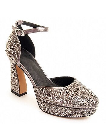 Chaussure à Talons Hauts Matière Synthétique Et Textile Montevita