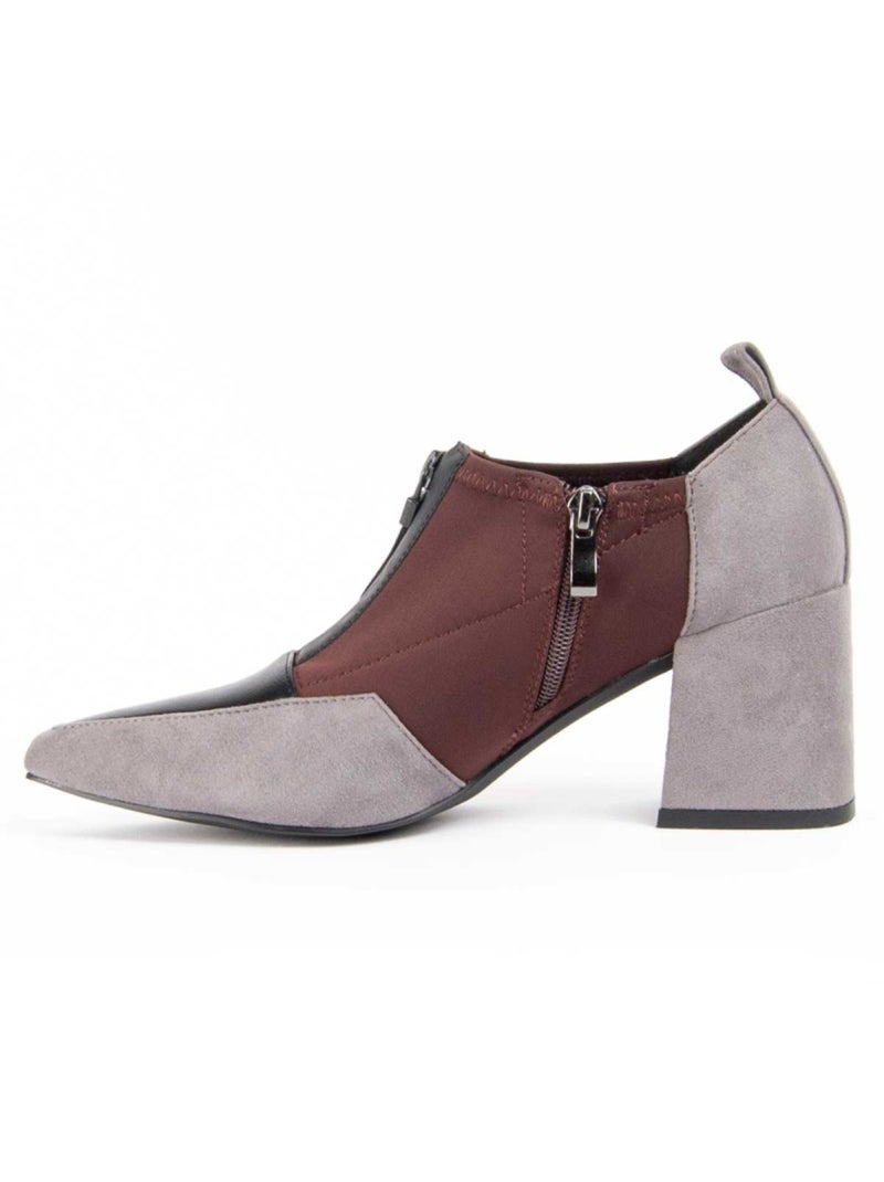 Chaussure à Talons Hauts Matière Synthétique Et Textile Montevita Gris - Kiabi