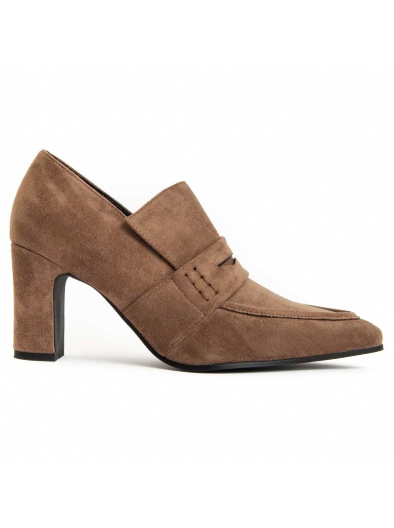 Chaussure à Talons Hauts Matière Synthétique Et Textile Montevita Marron - Kiabi