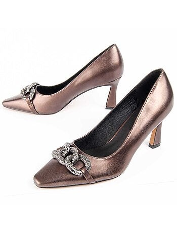 Chaussure à Talons Hauts Matière Synthétique Et Textile Montevita